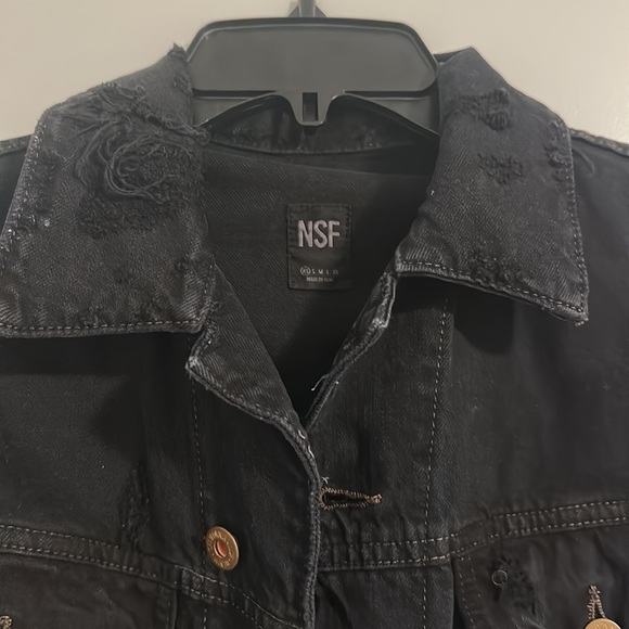 NSF Distressed Jean Jacket - Picture 4 of 8